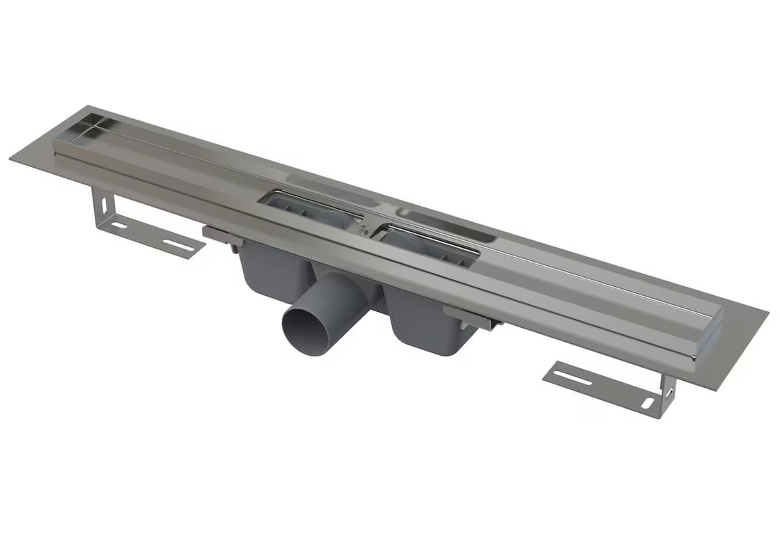 Stalowy nierdzewny odpływ liniowy Alca Chrome 65 cm pro prysznice na poziomie podłogi