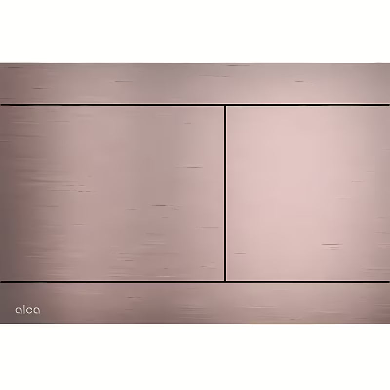 Przycisk spłukujący Alca Individual FLAT Rose Gold matt ze szczotkowanego metalu z wbudowanym mechanizmem