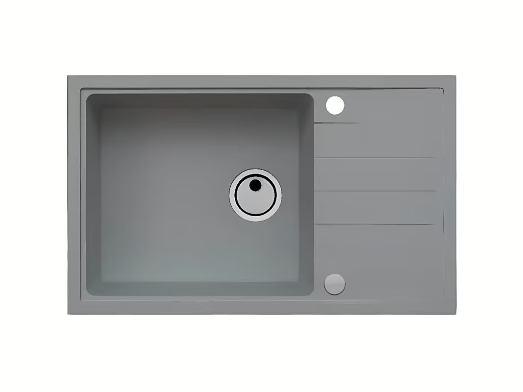 Granitowy zlewozmywak Alveus Intermezzo 130 z ociekaczem w kolorze beton