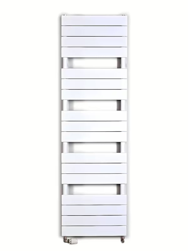 Biały kombinowany grzejnik łazienkowy Anima Viktor 45x151 cm, odpowiedni pro ogrzewania i suszenia ręczników.
