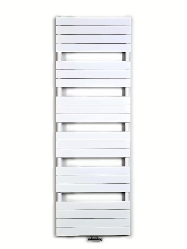 Biały kombinowany grzejnik łazienkowy Anima Viktor 60x179 cm odpowiedni pro ogrzewania i suszenia ręczników.