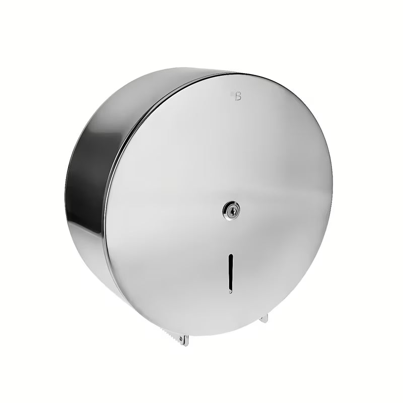 Ścienny zamykany pojemnik na papier toaletowy Bemeta w wykończeniu stal szczotkowana