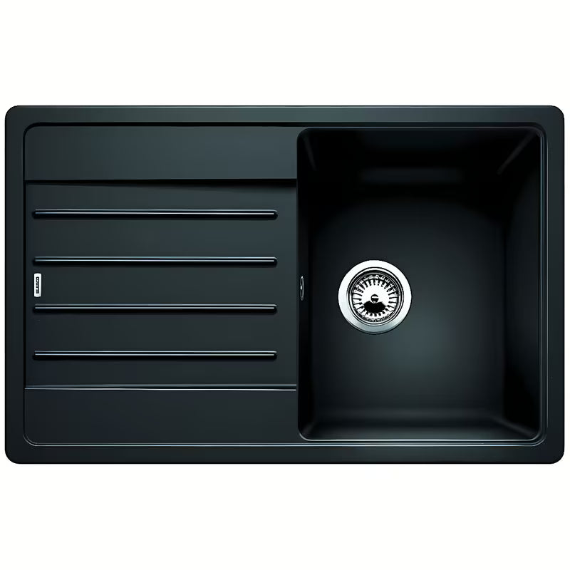 Granitowy zlewozmywak Blanco Legra 45 S z ociekaczem w kolorze antracit pro, montaż nablatowy