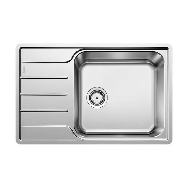 Stalowy zlewozmywak Blanco Lemis XL 6 S-IF Compact z ociekaczem, powierzchnia szczotkowana