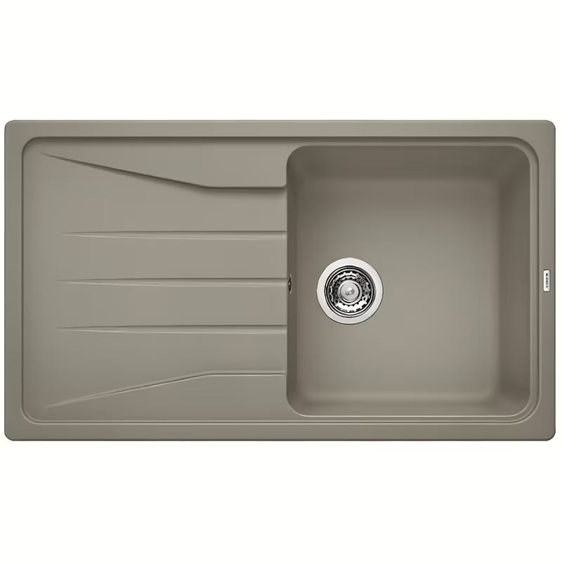 Granitowy zlewozmywak Blanco Sona 5 S z ociekaczem, montaż od góry, kolor tartufo
