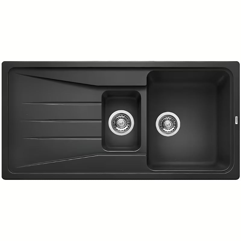 Granitowy zlewozmywak Blanco Sona 6 S antracit z ociekaczem pro montaż nablatowy
