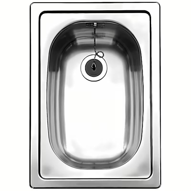 Stalowy kuchenny zlewozmywak jednokomorowy Blanco Top EE 3x4 pro montaż od góry, powierzchnia naturalny połysk.