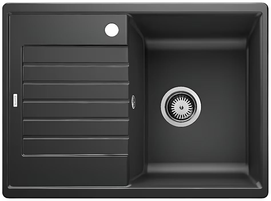 Blanco Zia 45 S Compact granitowy zlewozmywak z ociekaczem, antracit, montaż nablatowy