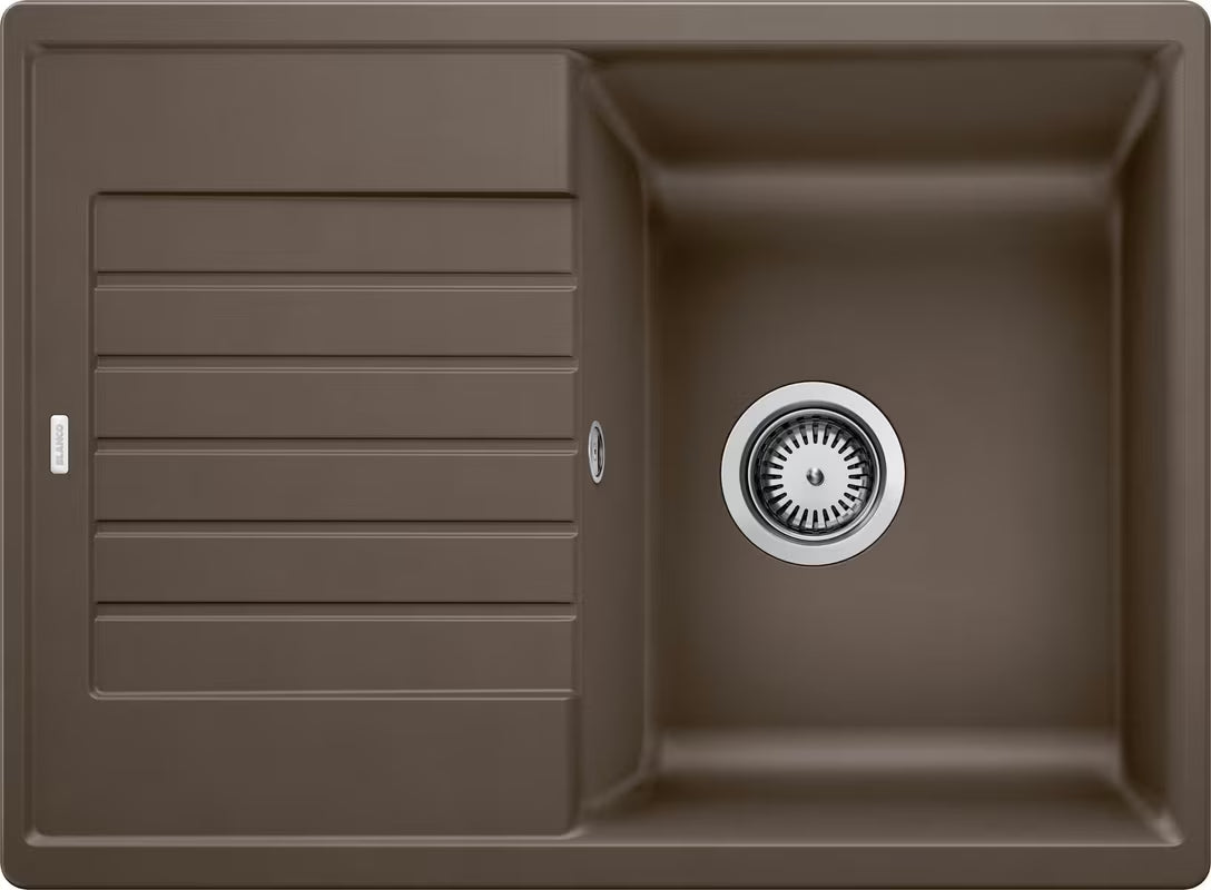 Blanco Zia 45 S Compact granitowy zlewozmywak z ociekaczem, montaż od góry, kolor kawa