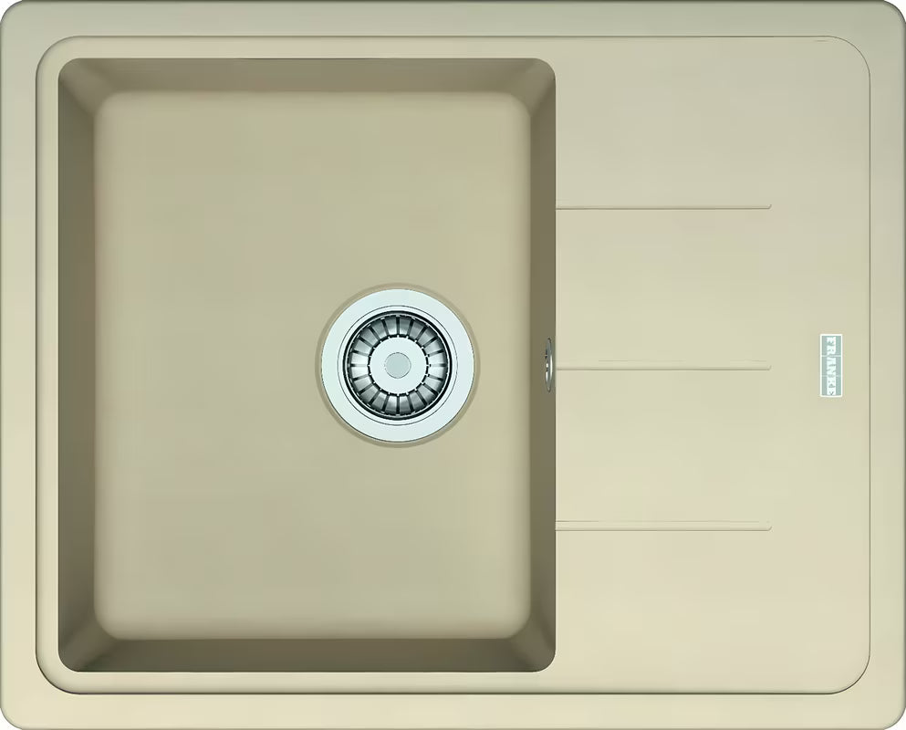 Granitowy zlewozmywak Franke BFG 611-62 z odwracalnym ociekaczem w kolorze beige-matt