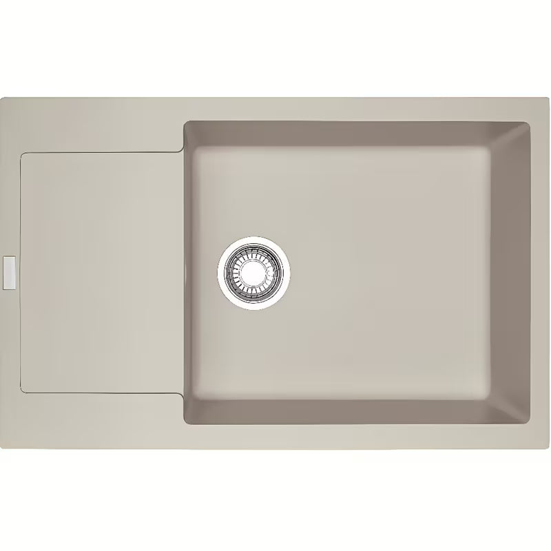 Granitowy zlewozmywak Franke Maris pod blat roboczy w kolorze sahara z odwracalnym ociekaczem