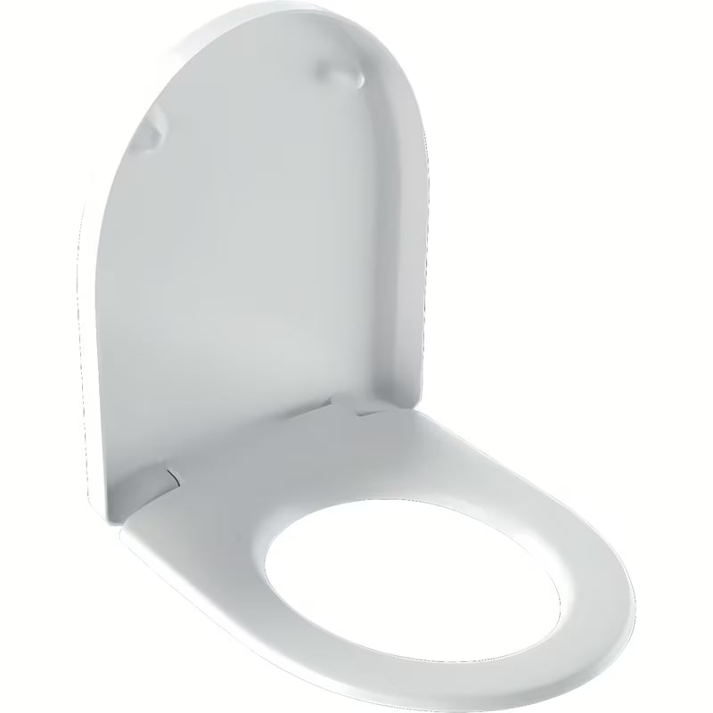 Białe DESKA sedesowa Geberit Icon z pokrywą i technologią soft Close