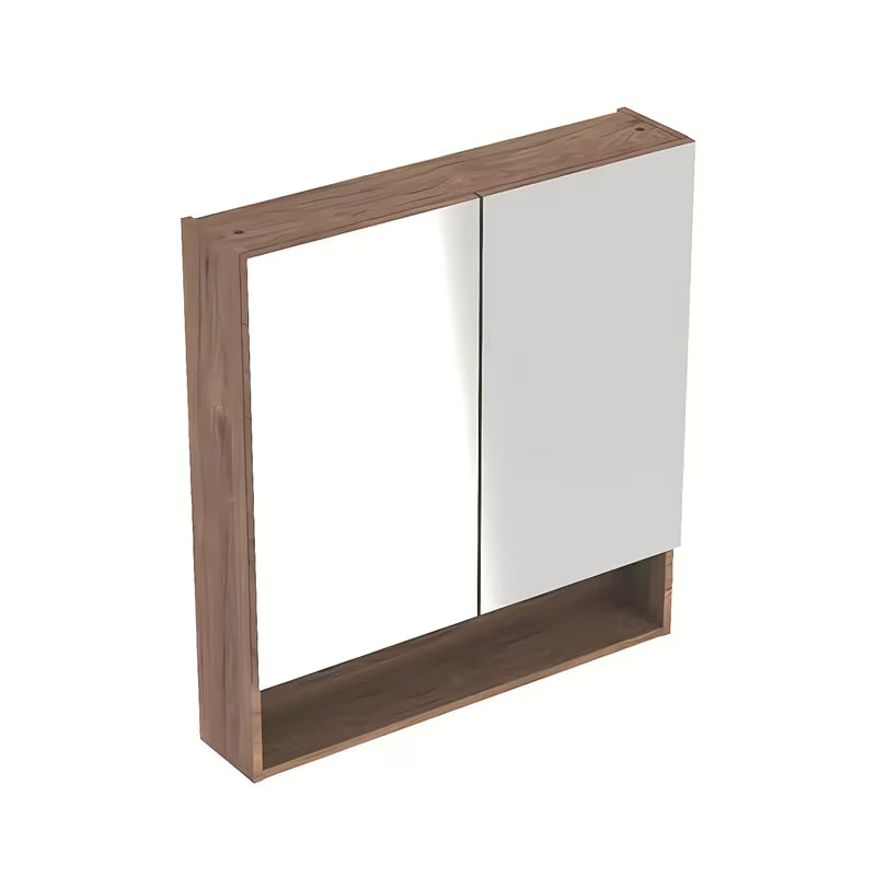 Szafka lustrzana Geberit Selnova 58,8x85 cm w dekorze orzech hickory z wewnętrzną półką