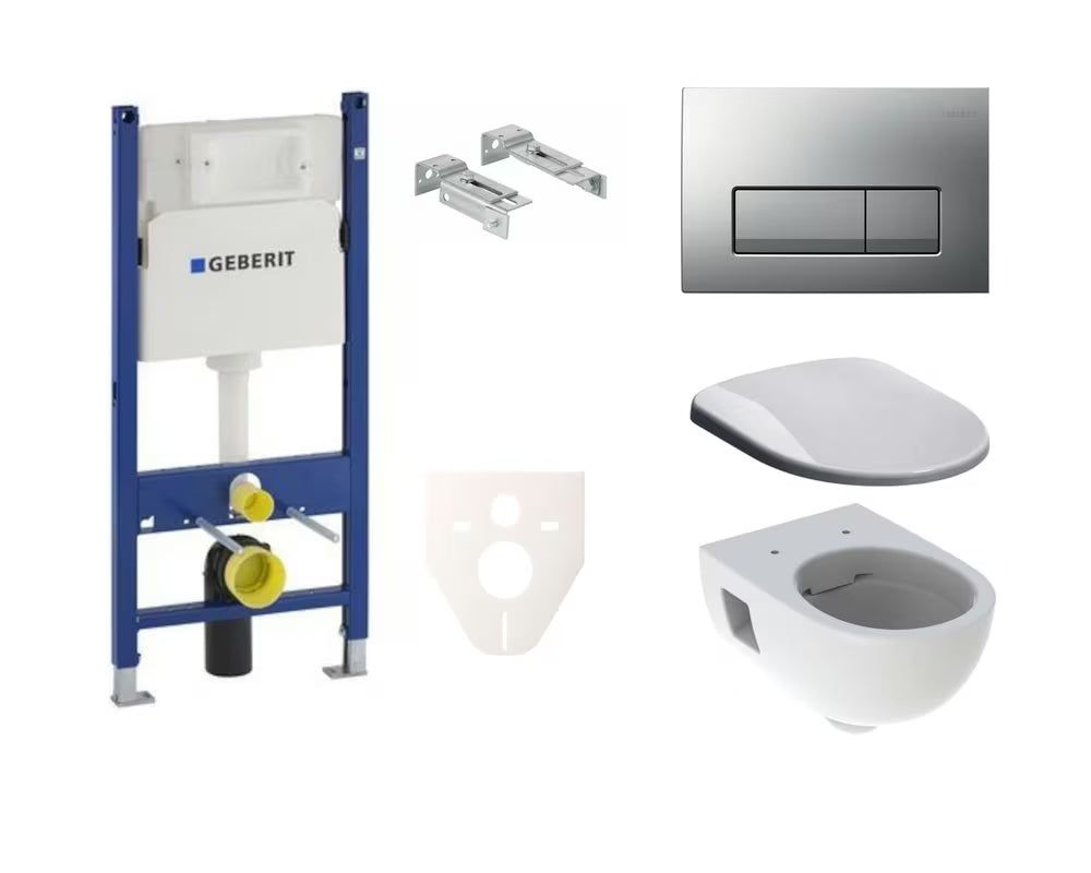 Zestaw WC podtynkowy Geberit Selnova ze zbiornikiem Geberit Delta pro do instalacji podtynkowej
