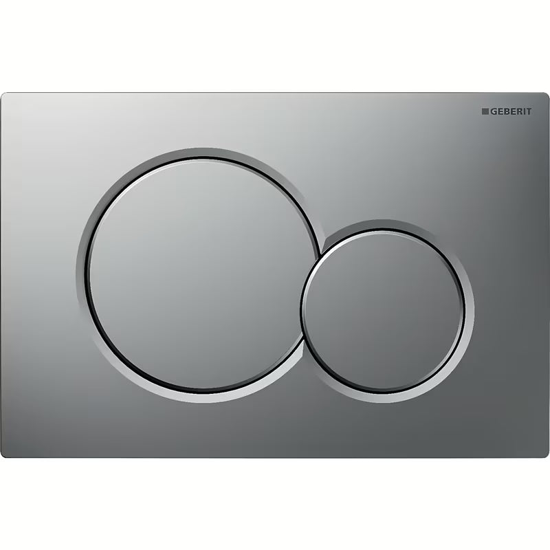 Przycisk spłukujący Geberit Sigma01 w wykończeniu matowy chrom pro do stelaża podtynkowego Geberit Sigma