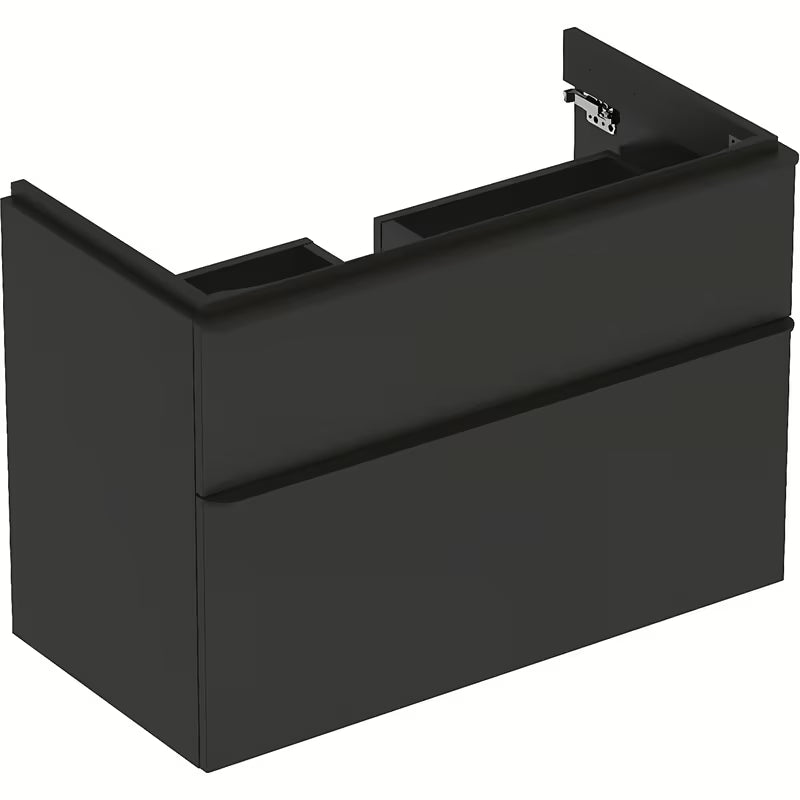 Wisząca szafka pod umywalkę Geberit Smyle Square 88,4x47x62 cm w kolorze antracytowym