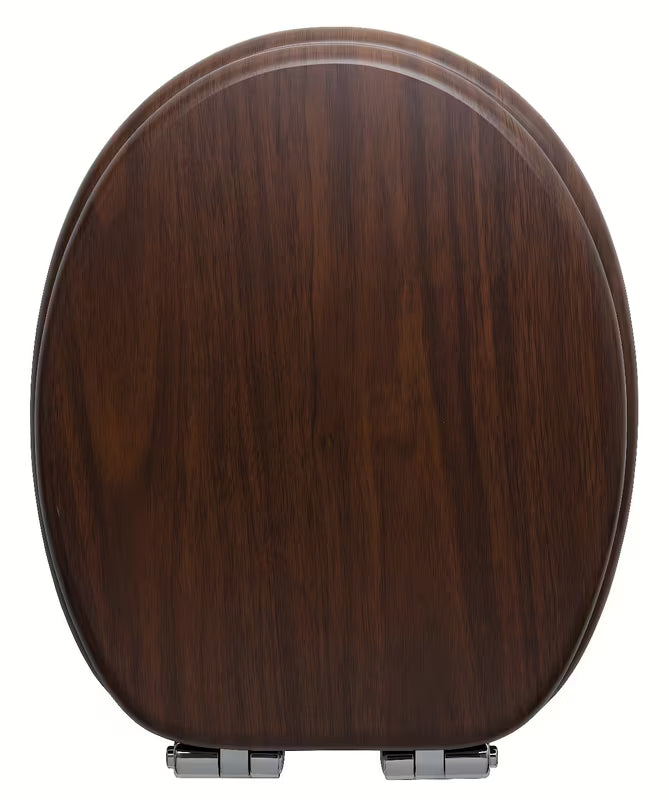 Glacera DESKA sedesowa z MDF w dekorze orzecha z zawiasami soft Close i mocowaniem Easy