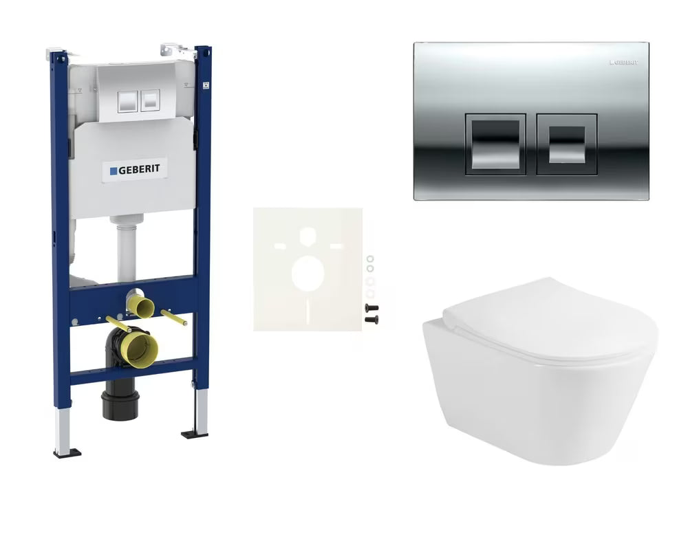 Zestaw WC podtynkowy Glacera Ava z modułem instalacyjnym Geberit Duofix pro do montażu podtynkowego