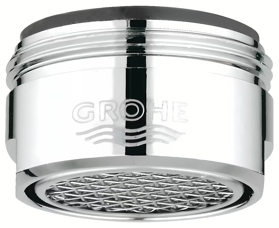 Chromowany perlator Grohe z gwintem zewnętrznym M 24 x 1 i powłoką Grohe StarLight