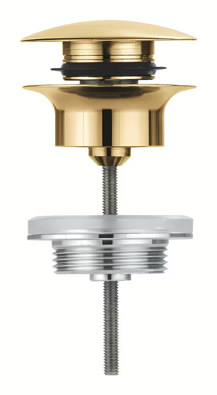 Grohe odpływ z klik-klak zamykanym korkiem w wykończeniu Cool Sunrise brushed