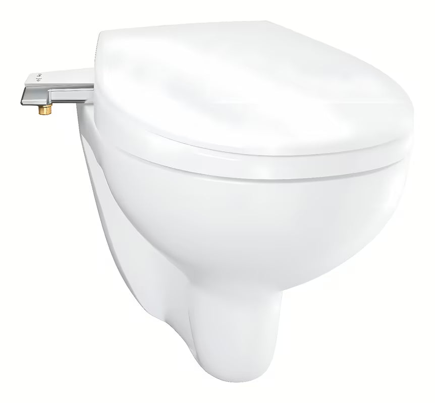Manualna deska bidetowa Grohe Bau Ceramic z duroplastu z funkcją soft Close w kolorze alpine-white.