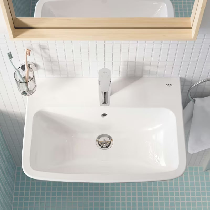 Grohe bauedge jednouchwytowa stojąca bateria umywalkowa z odpływem w wykończeniu chrom