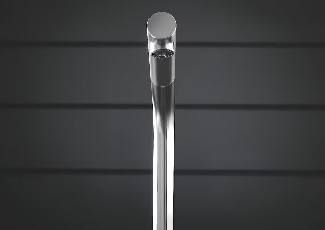 Grohe Blue Home bateria zlewozmywakowa supersteel z funkcją filtracji i chłodziarką pro wodę gazowaną