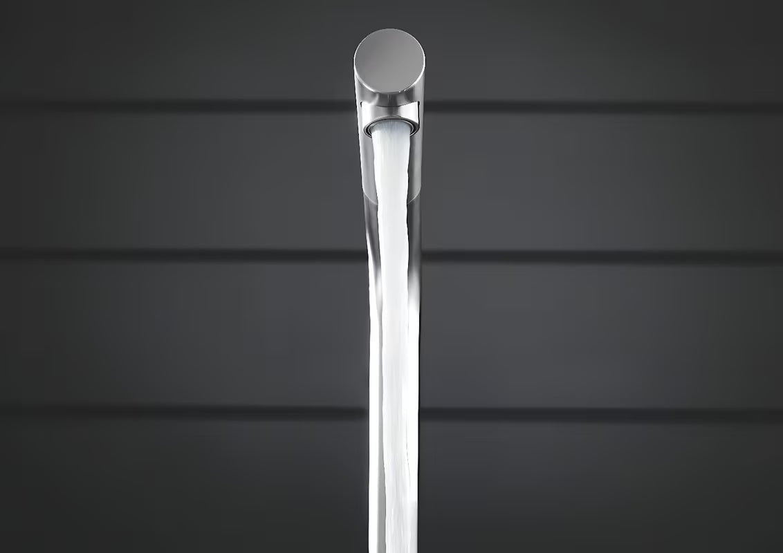 Grohe Blue Home bateria zlewozmywakowa supersteel z funkcją filtracji i chłodziarką pro wodę gazowaną