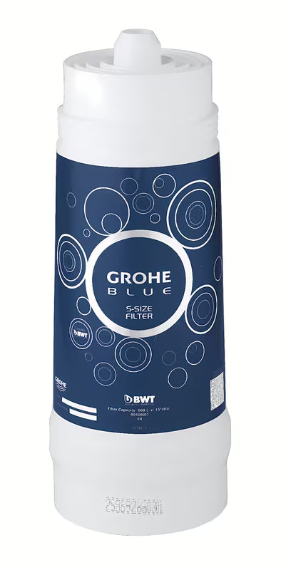 Wymienny wkład filtracyjny Grohe Blue o wydajności 600 l do systemów Grohe Blue i Grohe Red.
