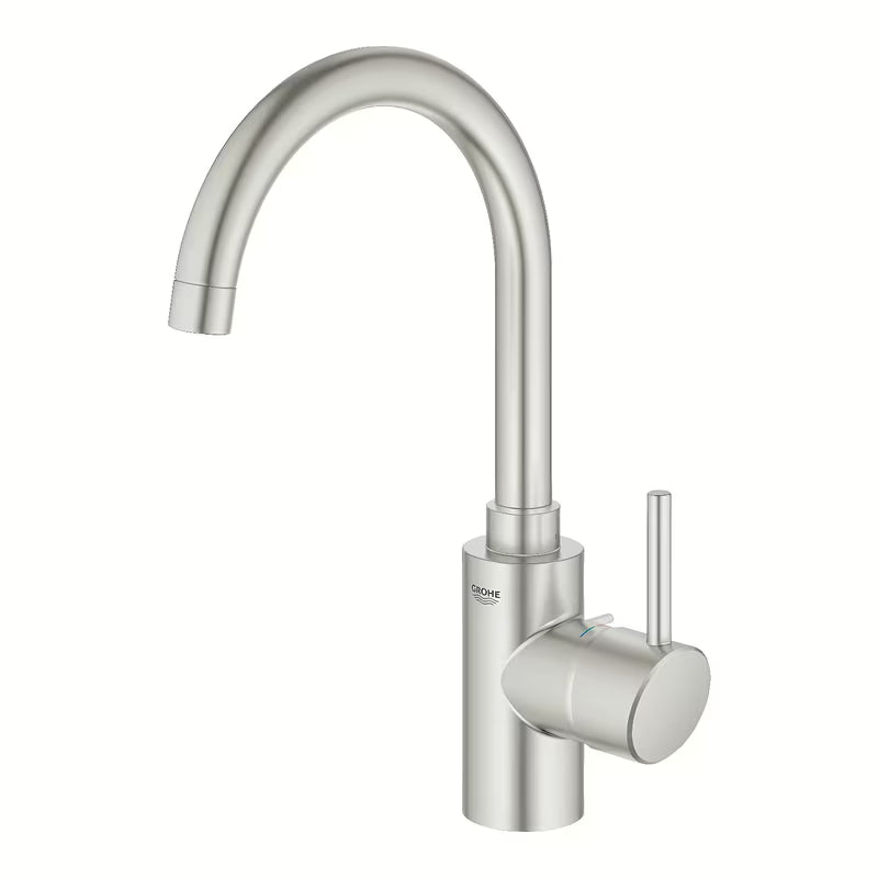 Kuchenna bateria zlewozmywakowa Grohe Concetto New z wysoką obrotową wylewką w wykończeniu supersteel.