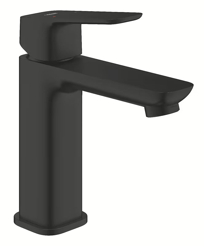 Grohe Cubeo bateria umywalkowa w matowej czerni z dźwignią