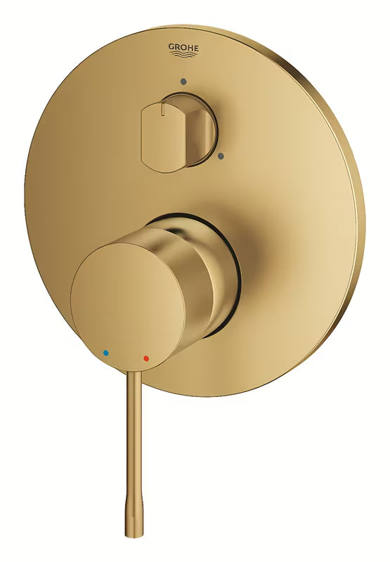 Grohe Essence podtynkowa prysznicowa i bateria wannowa w wykończeniu Cool Sunrise brushed z matową powierzchnią