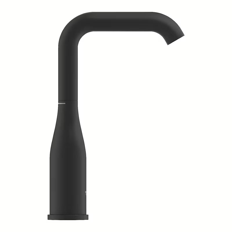 Bateria umywalkowa jednouchwytowa Grohe Essence w rozmiarze L, w wykończeniu phantom black, z obrotową wylewką.