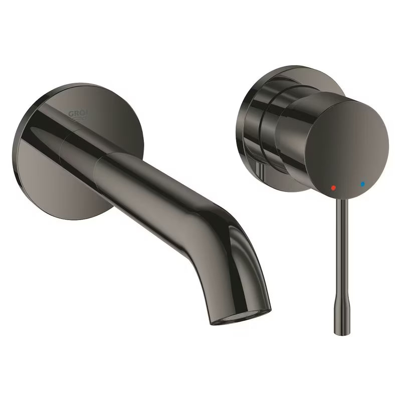 Podtynkowa ścienna bateria umywalkowa Grohe Essence New w wykończeniu Hard Graphite