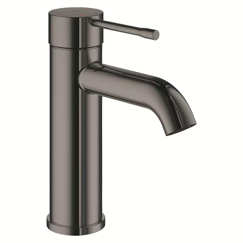 Umywalkowa bateria jednouchwytowa Grohe Essence New z wysoką wylewką w wykończeniu Hard Graphite.