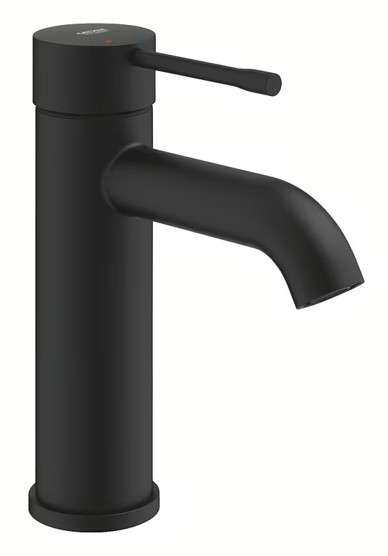 Umywalkowa bateria jednouchwytowa Grohe Essence New w matowym kolorze phantom black bez odpływu