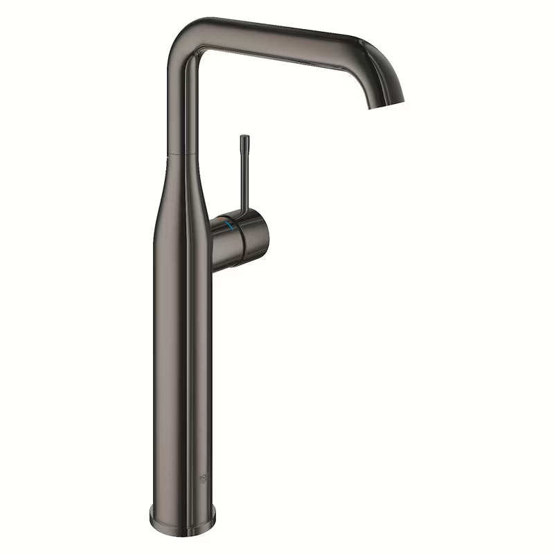 Wysoka bateria umywalkowa Grohe Essence New w kolorze twardy grafit pro umywalka nablatowa