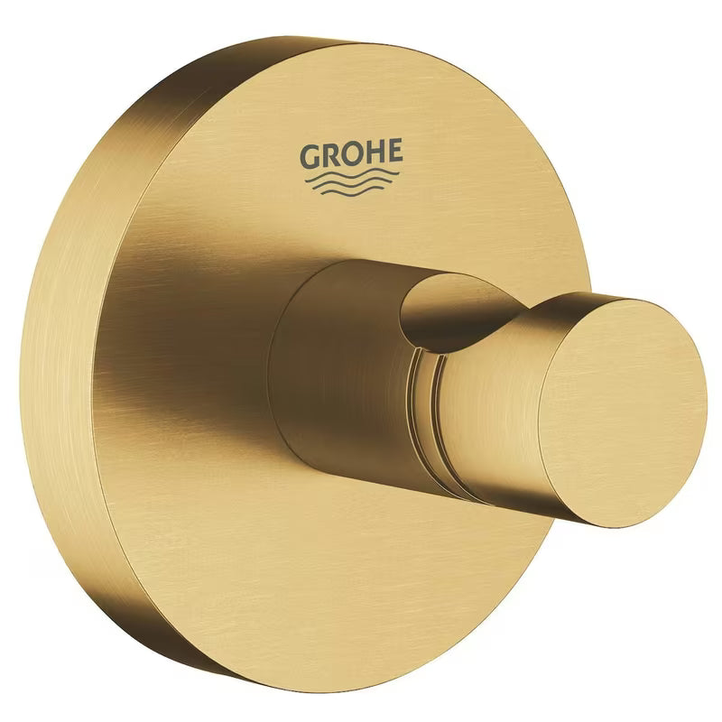 Haczyk na szlafrok Grohe Essentials w wykończeniu Brushed Cool Sunrise z ukrytym mocowaniem