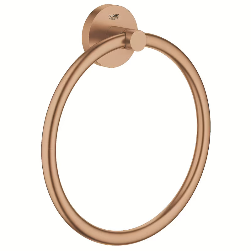 Wieszak na ręcznik Grohe Essentials w wykończeniu Brushed Warm Sunset z ukrytym mocowaniem