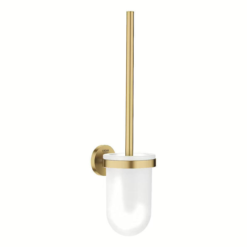 Zestaw SZCZOTKI do Wc Grohe Essentials w wykończeniu Brushed Cool Sunrise z ukrytym mocowaniem ściennym.