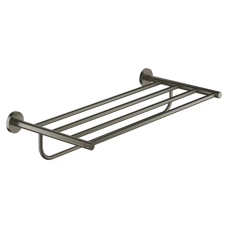 Uchwyt na kilka ręczników Grohe Essentials w wykończeniu Brushed Hard Graphite z ukrytym mocowaniem