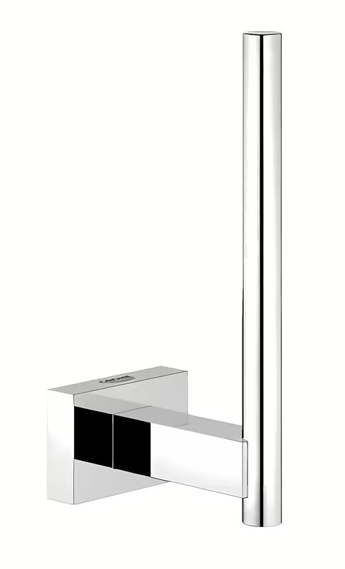 Chromowany ścienny uchwyt na zapasową rolkę papieru toaletowego Grohe Essentials Cube z ukrytym mocowaniem