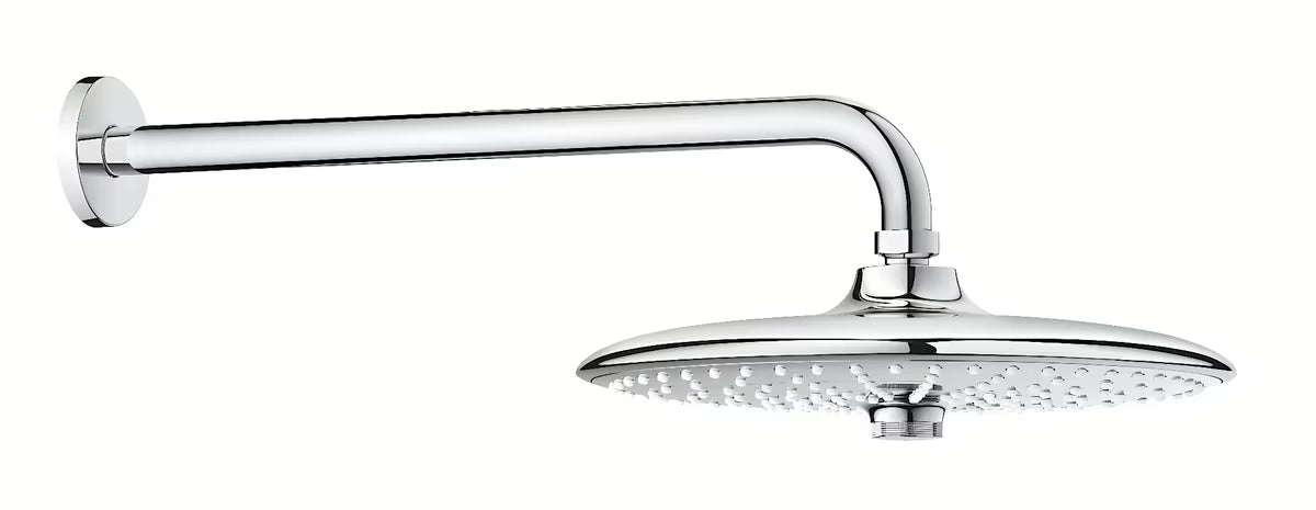 Chromowana deszczownica Grohe Euphoria 260 smartcontrol z trzema rodzajami strumienia i ramieniem prysznicowym