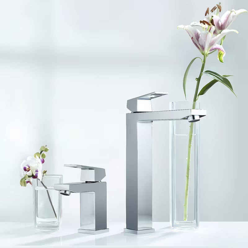 Grohe Eurocube wysoka bateria umywalkowa w wykończeniu chrom pro umywalka nablatowa