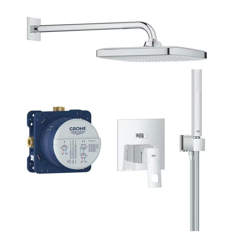 Grohe Eurocube podtynkowy system prysznicowy w chromie z słuchawką prysznicową Euphoria Cube Stick