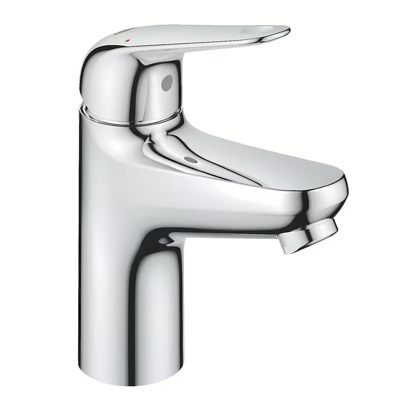 Chromowana jednouchwytowa bateria umywalkowa Grohe Euroeco z oszczędną technologią Grohe Water Saving