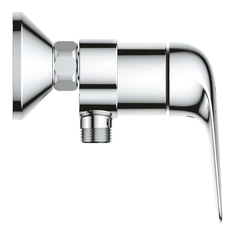 Ścienna bateria prysznicowa Grohe Euroeco w błyszczącym chromie