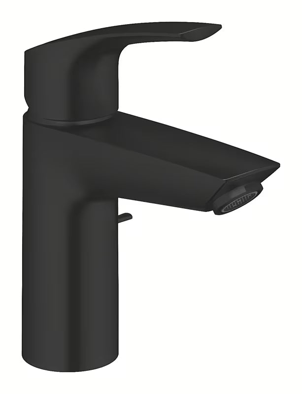 Grohe Eurosmart jednouchwytowa bateria umywalkowa w kolorze matowej czerni z odpływem