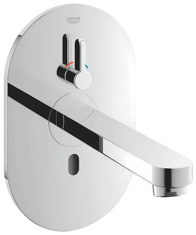 Chromowana podtynkowa sensorowa bateria umywalkowa Grohe Eurosmart z czujnikiem podczerwieni