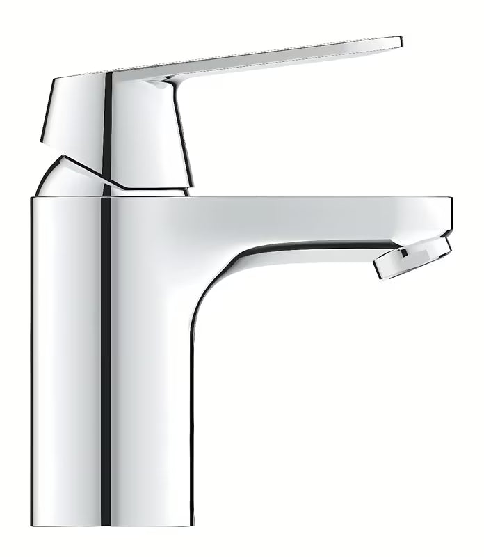 Chromowana bateria umywalkowa Grohe Eurosmart Cosmopolitan z uchwytem dźwigniowym i gładkim korpusem bez odpływu